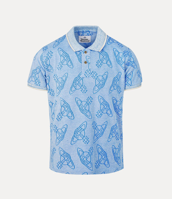 Vivienne Westwood Classic polo in CREAM/BLUE